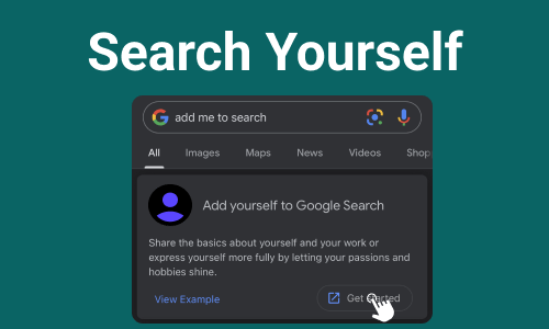 Add Yourself to Google