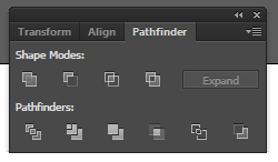 Adobe Illustrator Pathfinder Panel